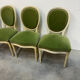 4 studded Louis XVI medallion chairs