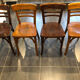 Suite de 4 chaises de bistrot Baumann vintage