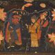 Antique Chinese chest painted in pine wood – China, circa 1900