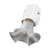 Applique murale en porcelaine, verre tulipe ancien art déco