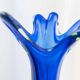 XXL Vase Fratelli Toso - blue Murano glass, Italy, 1970s