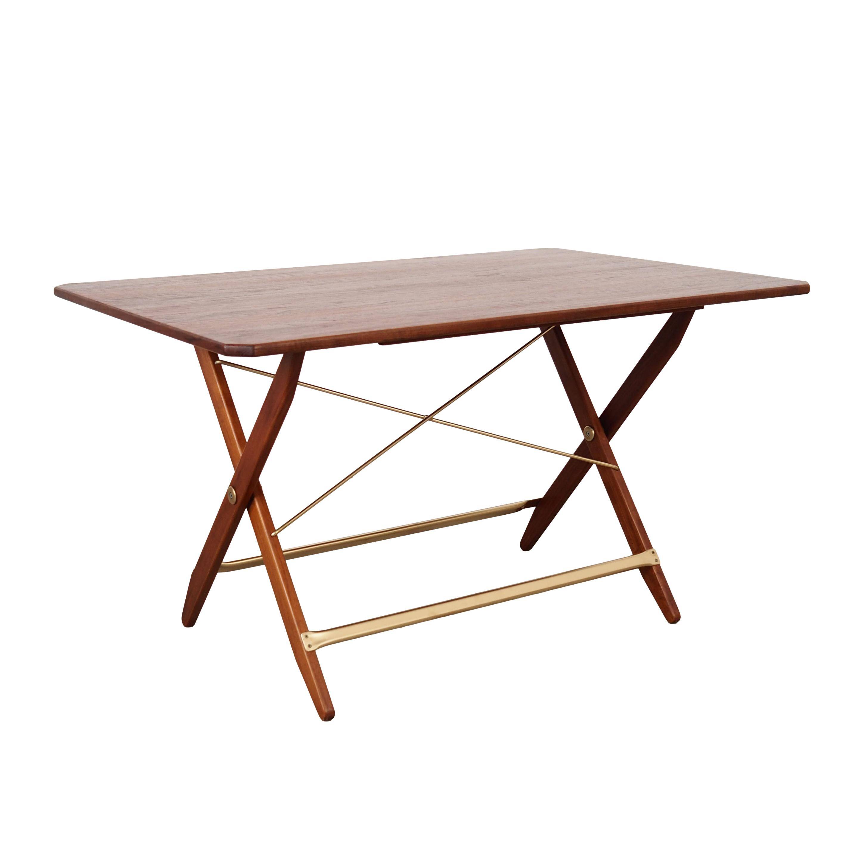 Folding teak table, Danish design, 1970s, made in Denmark