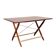Table pliante en teck, design danois, années 1970, fabriquée au Danemark