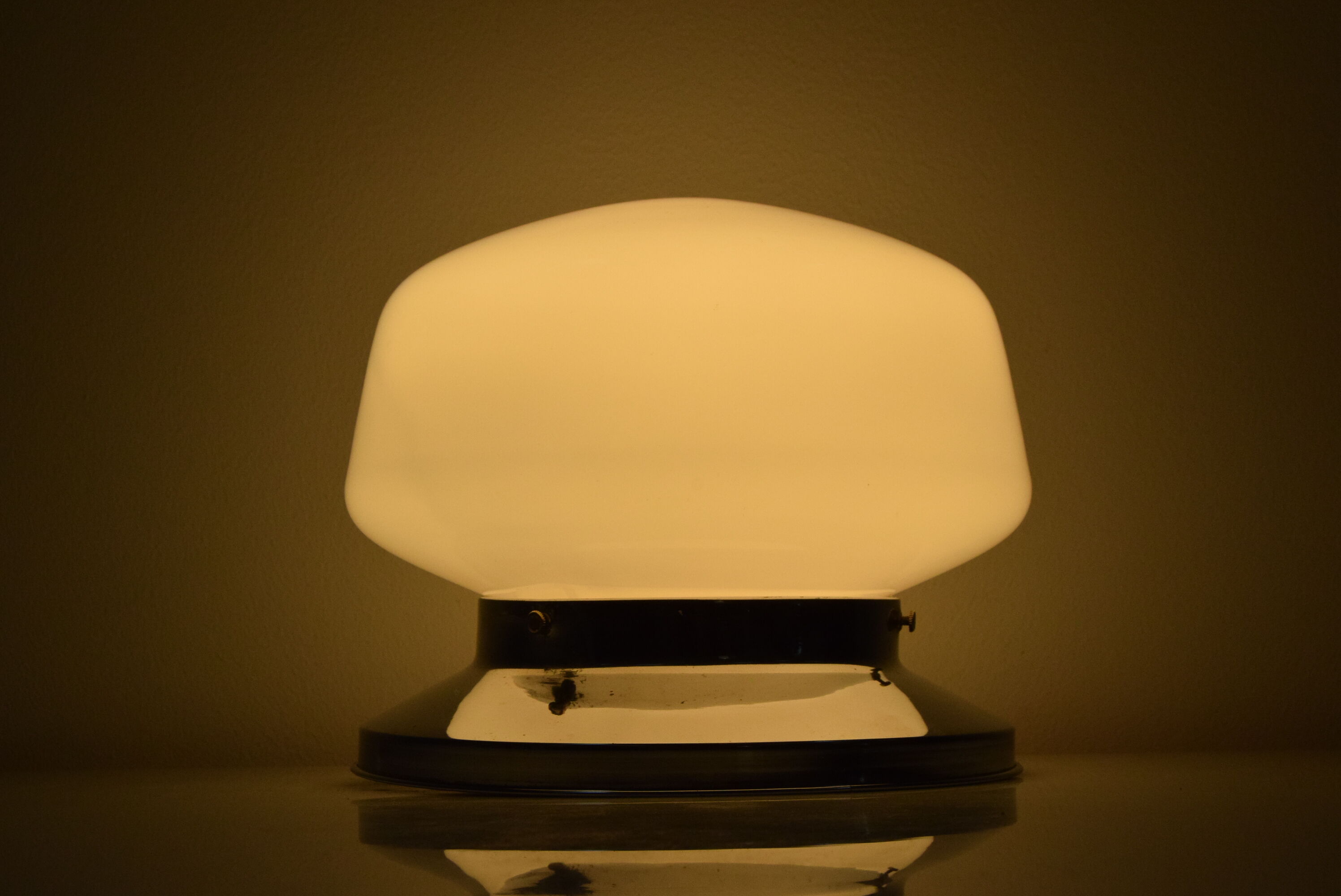 Art Deco Chrome Ceiling Light,1930's.