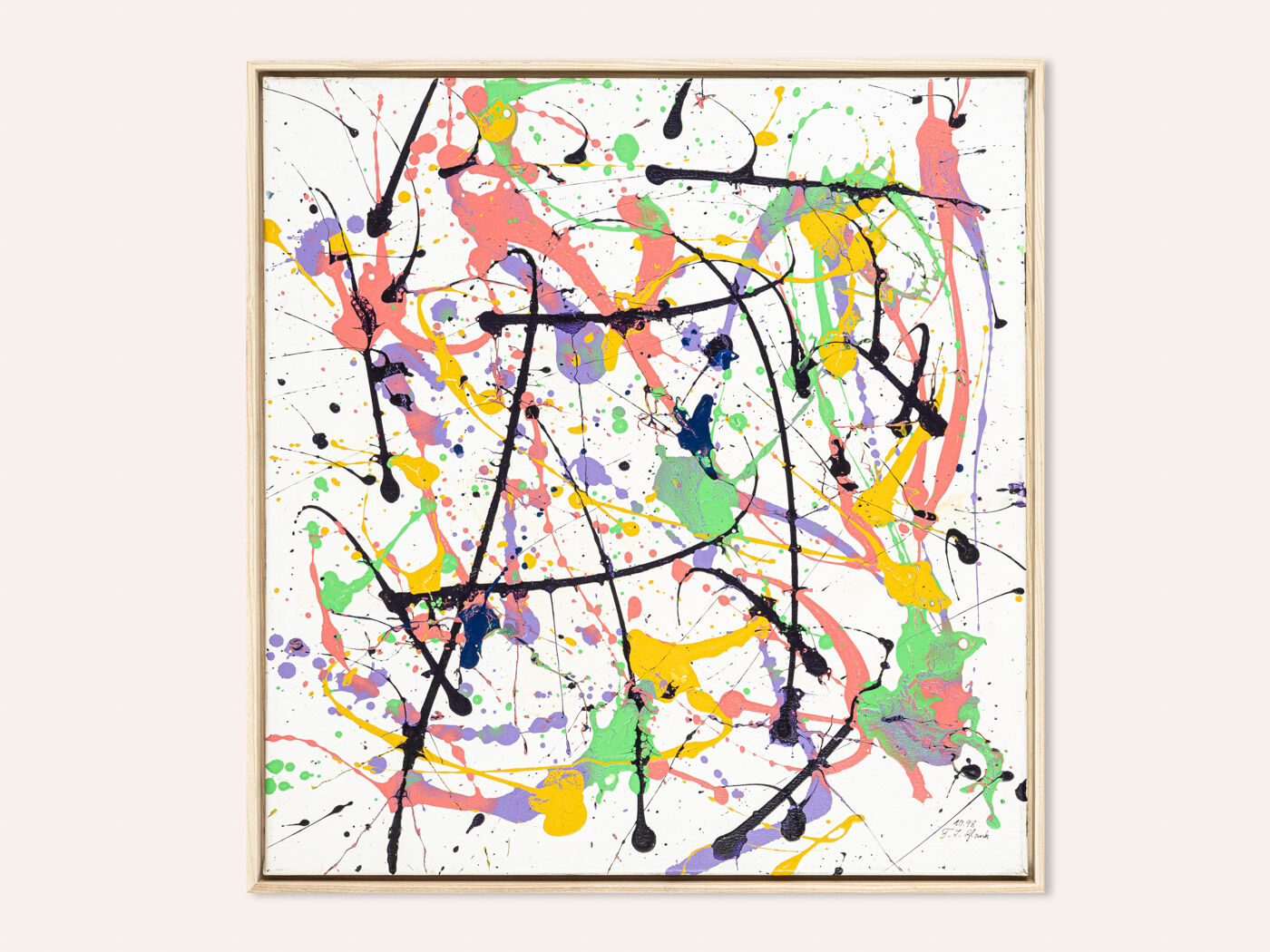 Dop of Color, Acrylique sur toile, 70 x 73 cm