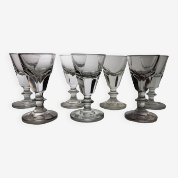 Set de 7 verres bistrot Trompe l'oeil