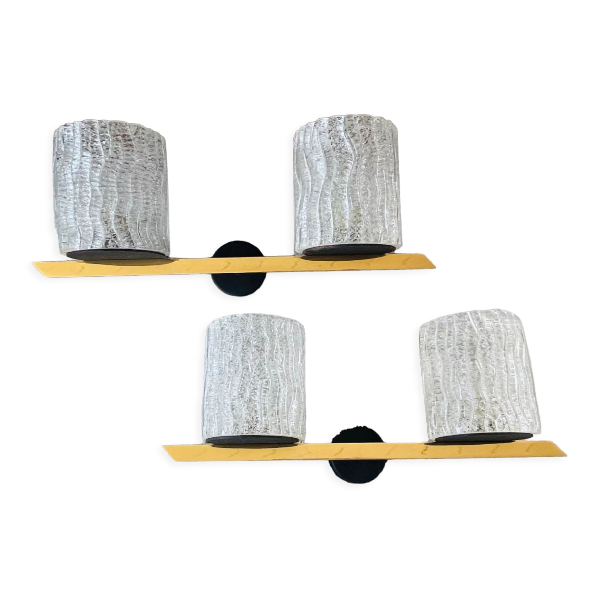 Pair of Arlus wall lamps in Murano glass vintage