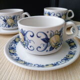 Set of 4 cups of espresso Villeroy Boch Model Cadiz Exclusivity Claquesin