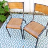 Set of 2 school chairs