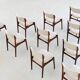 Erik Buch OD 49 set of ten dining chairs rosewood O.D. Mobler Denmark 1960