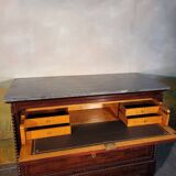 Commode bureau Louis Philippe en acajou