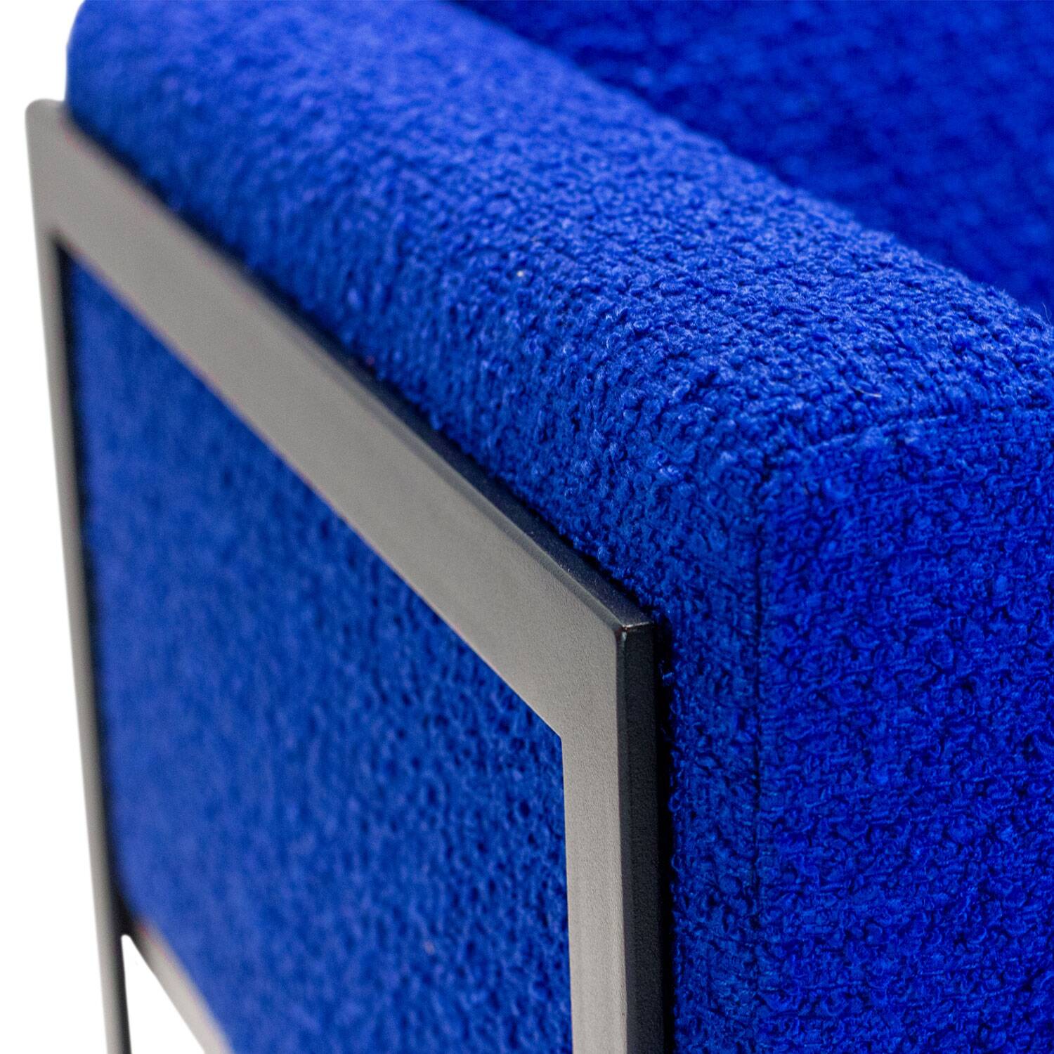 Electric blue armchair