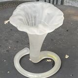 Corolla vase in antique frosted glass