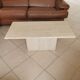 Table basse travertin
