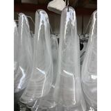 Contemporary Murano Glass Chandelier Italian Sella Alabastro