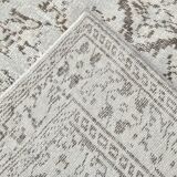 Tapis vintage classique 5x9 nuances de gris et de marron, 150x278 cm