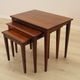 Set of three rosewood coffee tables, Danish design, 1960s, made in Denmark