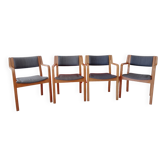 Set of 4 Scandinavian chairs Sweden Skandi Form 1981