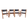 Set of 4 Scandinavian chairs Sweden Skandi Form 1981