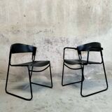 Pair of assisa chairs by paolo favaretto