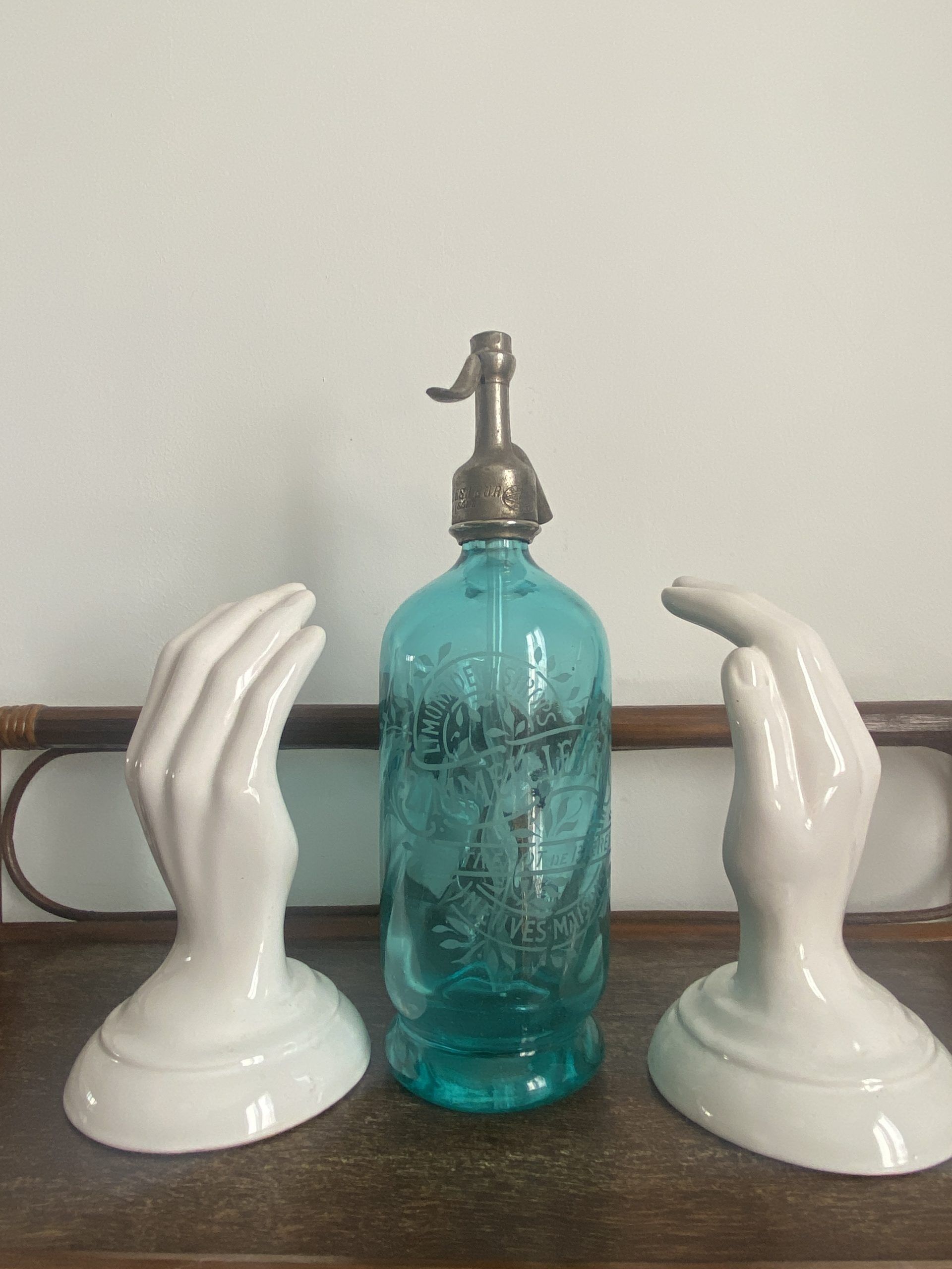 FORMER TURQUOISE BLUE BAR SIPHON ZIMMER LESIEUR