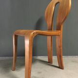 1980's wooden dining chairs.