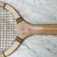 Pair of old tennis rackets circa 1930