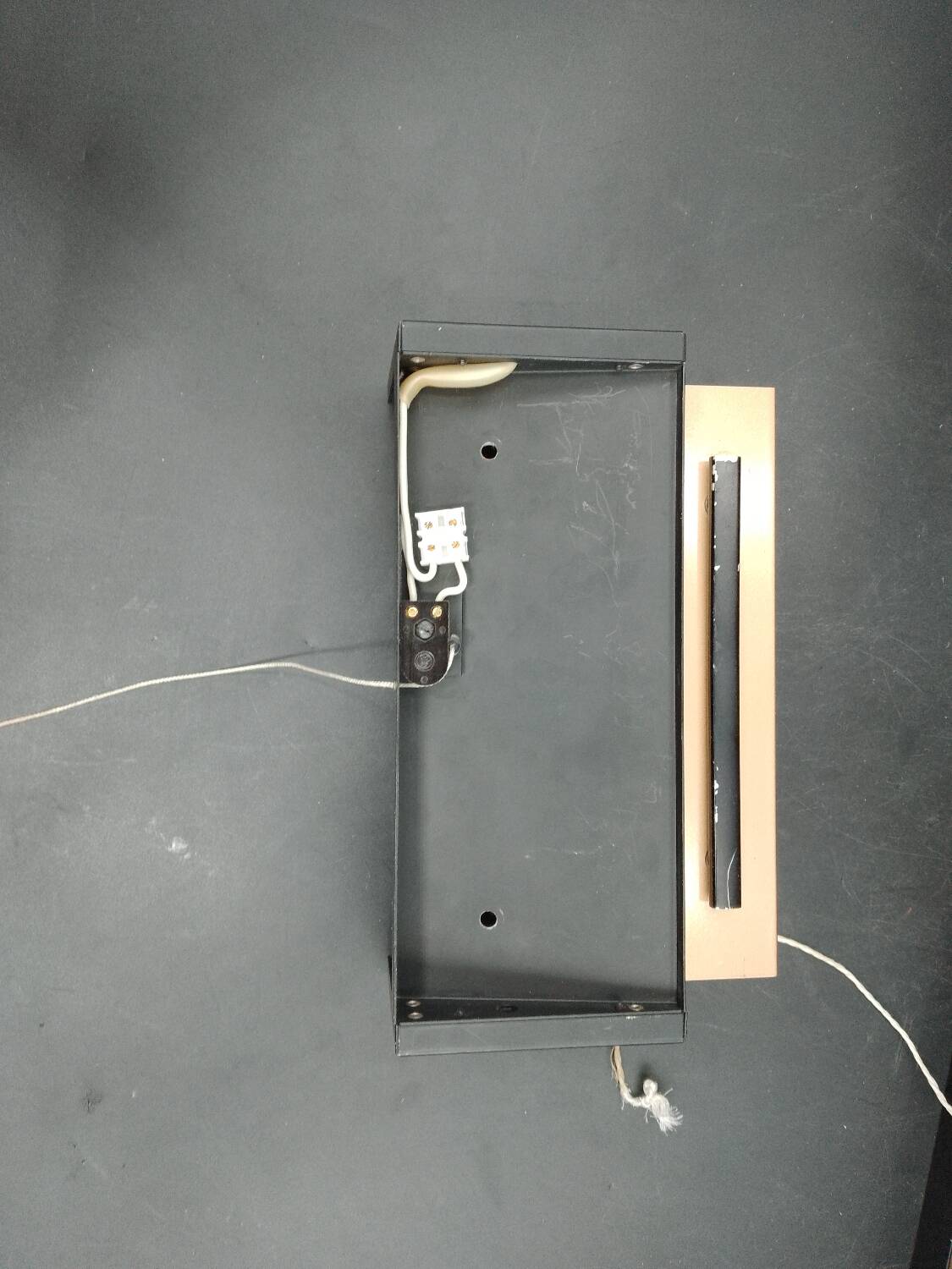 Pair of metal and brass bedside wall lights by Paul Neuhaus, Germany, 1950s Bauhaus