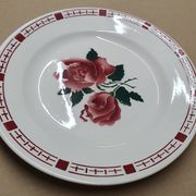 Lot 7 assiettes plates en faïence "Sarreguemines & Digoin", modèle SAVERNE
