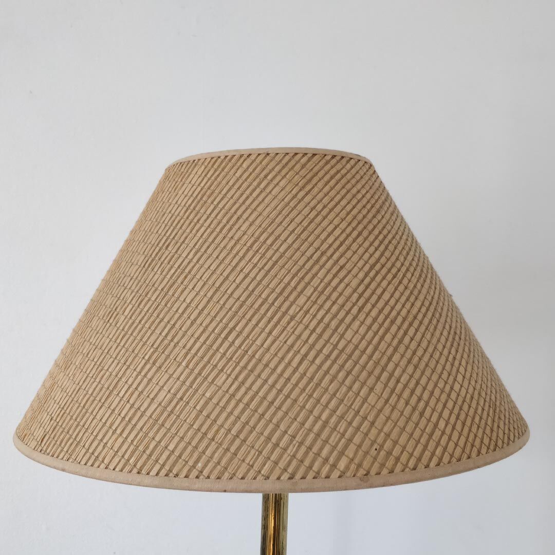 Golden tripod glass tablet lamp