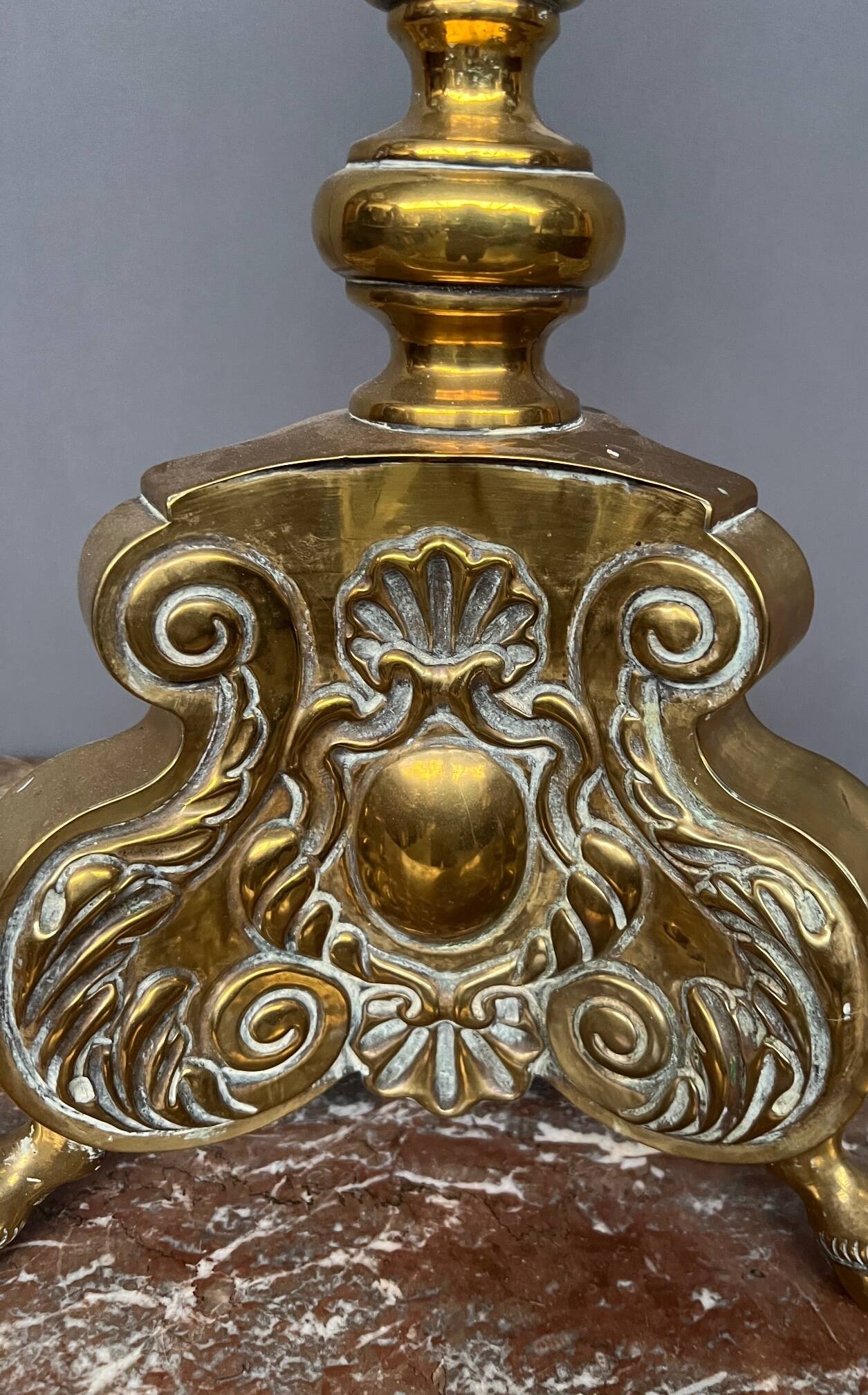 Church chandelier. Copper.