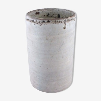 Vase nuanced white roll 1960