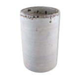 Vase rouleau blanc nuancé 1960