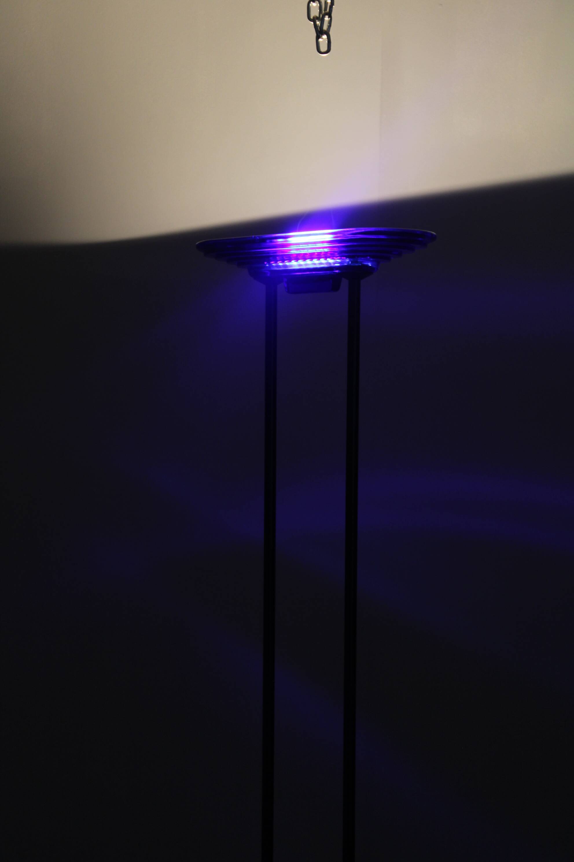 1970s Halogen Floor Lamp With Glass Shade , Europe