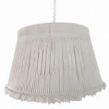 Large macrame pendant lamp 1970s / adjustable height