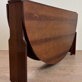 Large oval Gateleg folding table with two leaves in Rio rosewood