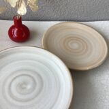Assiettes Niderviller modèle Pierre d’allure moderniste - décor main