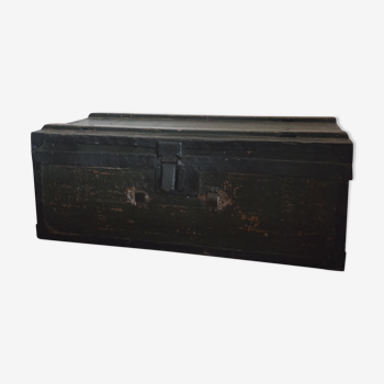 Wooden and metal trunk