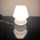 Lampe champignon en opaline blanche