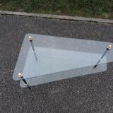 Table lounge trays vintage triangular glasses