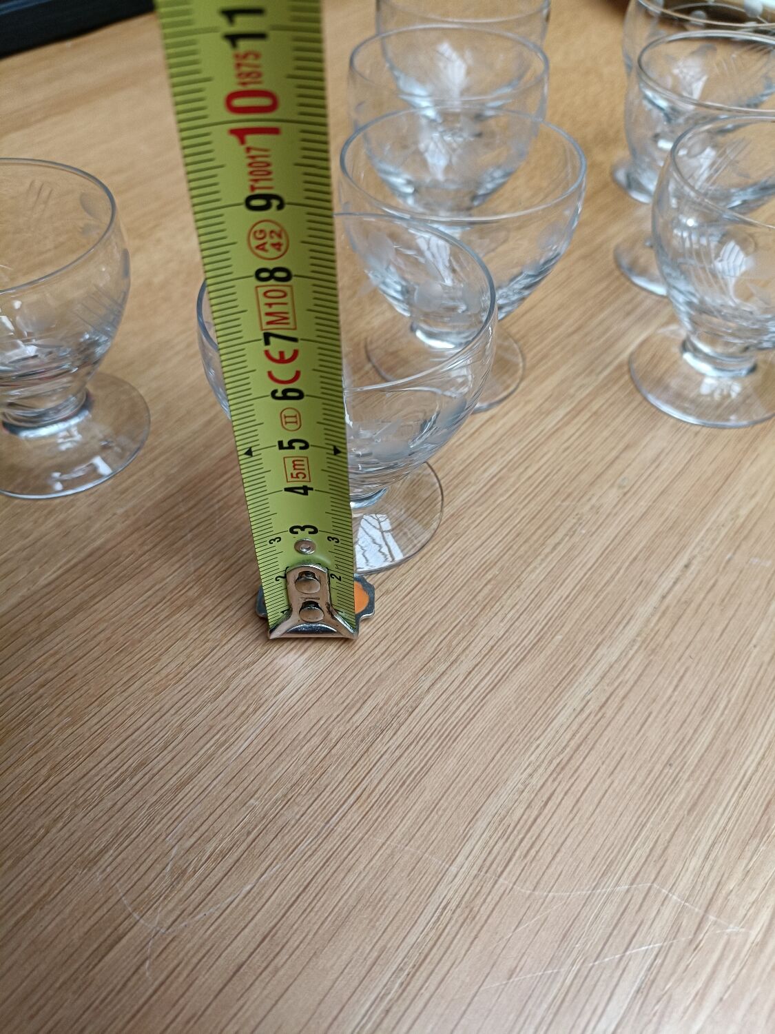 Cut glass shot glasses