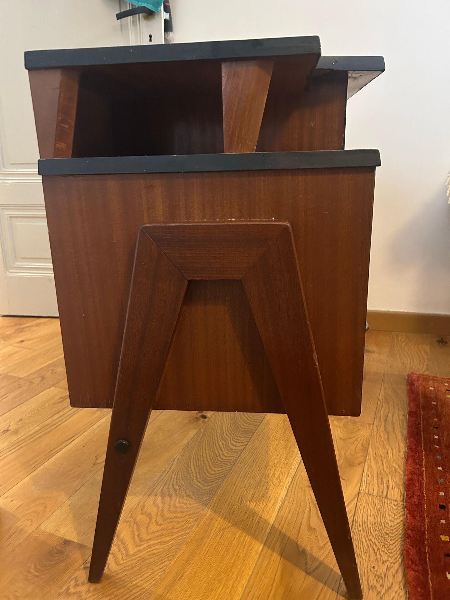 Small modernist desk / Mid-Century / compass – 1950s-60s