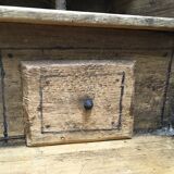 Shelf antique wooden grocery store