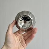 Set of 6 low bowls in polished stainless steel