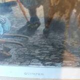 Engraving from Quimper. Late 19th century.