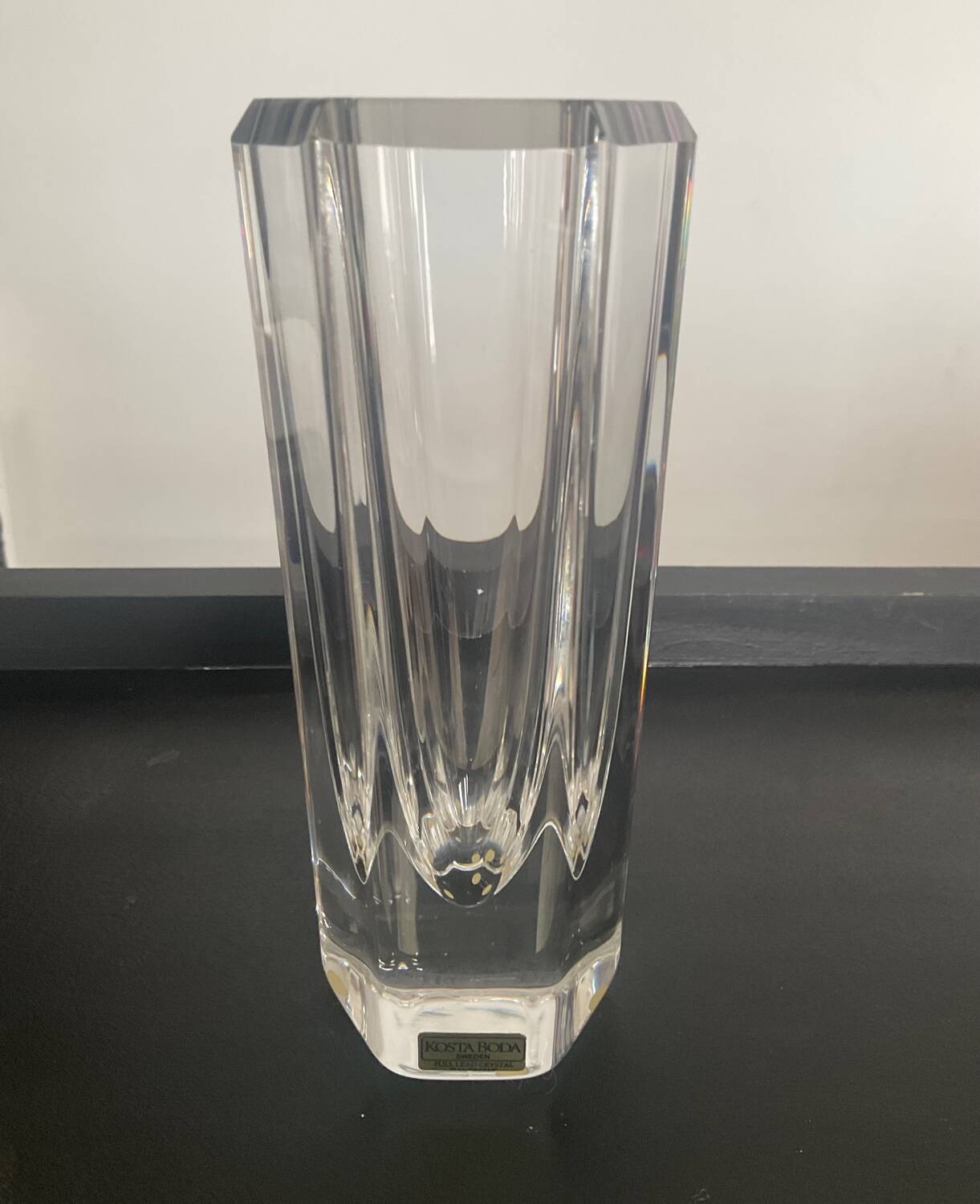 Kosta Boda crystal vase from the 70s