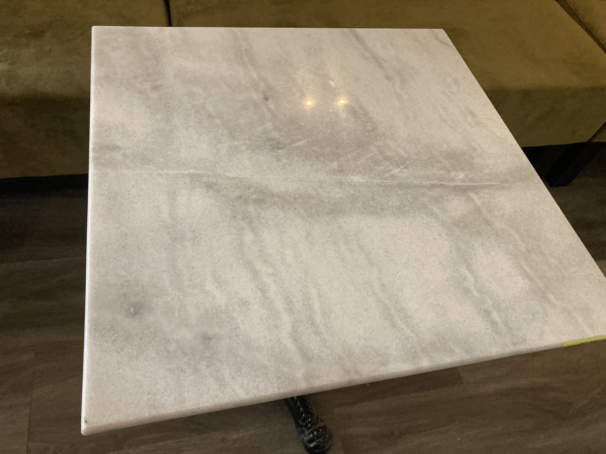 Bistro table in marble from a Parisian brasserie
