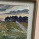 Oil on Canvas “Evening at Haymaking Time” by Bernhard Önstad, Framed 48.5×43cm
