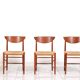 Ensemble de 4 chaises à repas en teck par Peter Hvidt & Orla Molgaard-Nielsen