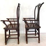 Pair of Chinese armchairs